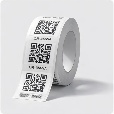 Rouleau d’étiquettes adhésives